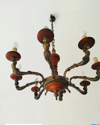 LAMPADARIO + 2 APPLIQUE  ( ECLUSIVI PEZZI  UNICI )