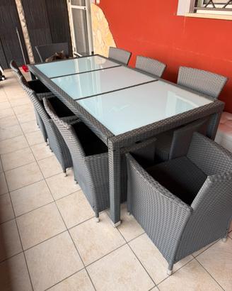 Tavolo rattan