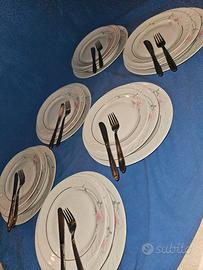 Set piatti, forchette e coltelli