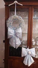 ghirlanda fuori porta+ lavori artigianali