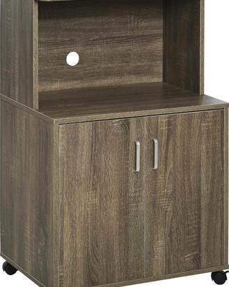 Mobiletto cucina porta microonde con ruote