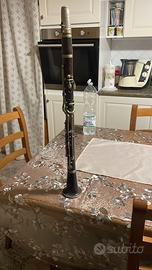 Clarinetto antico in legno palissandro .