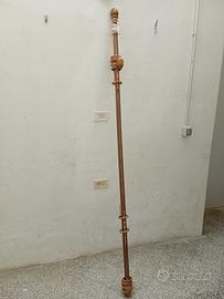 Bastone tenda legno con anelli