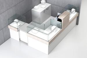 Stand espositivo centro commerciale corner