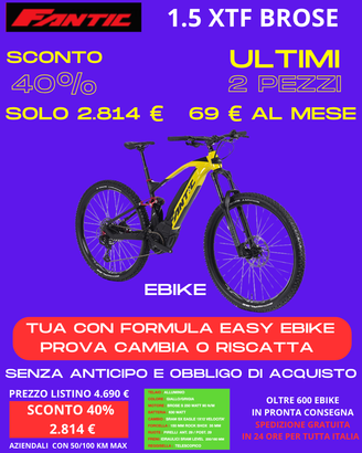 Ebike Fantic XTF 1.5 Brose