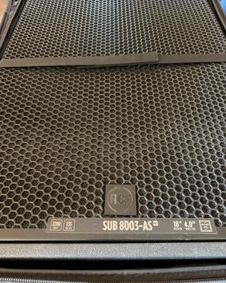 2 x RCF 8003 subwoofer