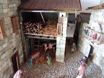 presepe reallizato a mano da appassionato 