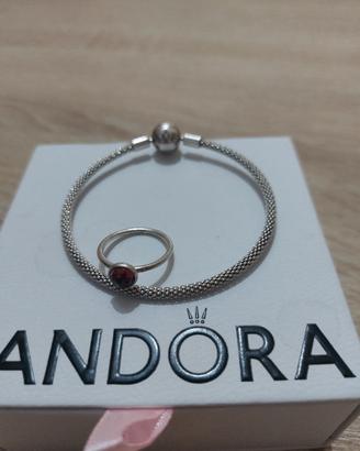 bracciale e anellino pandora 