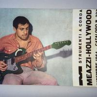 RISTAMPA CATALOGO MEAZZI HOLLYWOOD CHITARRE BASSO