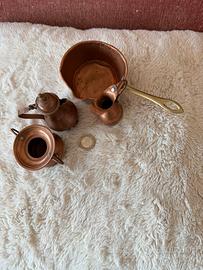 Set di 4 miniature in rame Vintage anni ‘40.