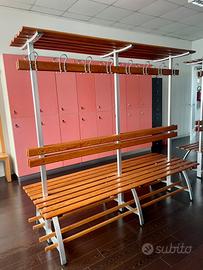 Panche doppie da spogliatoio palestra/lavoro