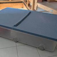 Contenitori multiuso sotto letto con ruote 