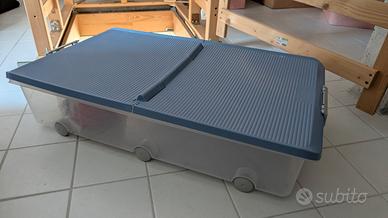 Contenitori multiuso sotto letto con ruote 