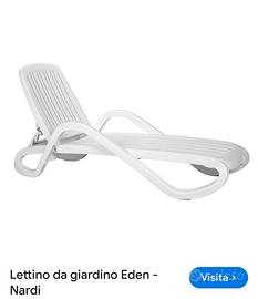 lettino da giardino