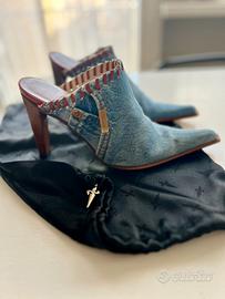 Scarpe sabot jeans Cesare Paciotti