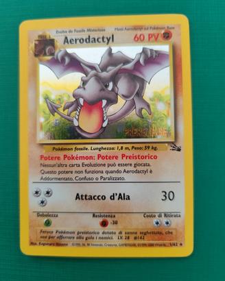 Pokemon, Aerodactyl, Fossil, 1/62,Prerelease