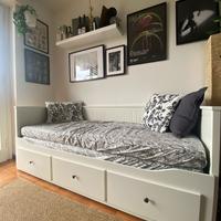 HEMNES divano letto IKEA  bianco