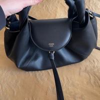 Fendi Spy small nera,  hardware oro, come nuova