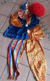 vestito pagliaccio 8 anni