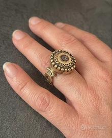 Anello Artigianale in Ottone con Mosaico d Murrina