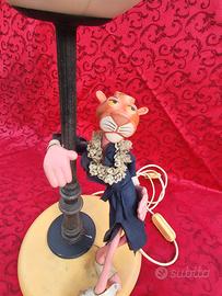 LAMPADA VINTAGE PANTERA ROSA made in Italy funzia.