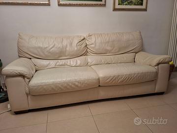 Divano letto di pelle 4 posti Divani&Divani