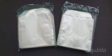 200 bustine per CD e DVD in plastica trasparente 