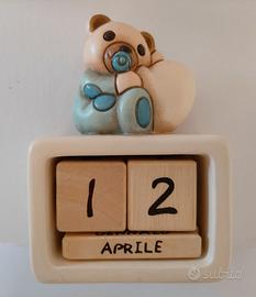 Calendario perpetuo THUN, ceramica e legno