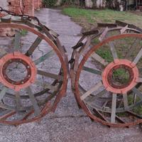 Coppie di ruote in ferro a gabbia per trattore