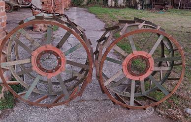 Coppie di ruote in ferro a gabbia per trattore