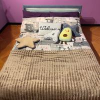 Letto camera ragazza/o + comodino bianco