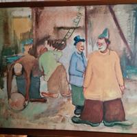 Dipinto a olio su tavola 