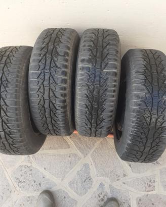 4 GOMME NEVE + CERCHI VOLKSWAGEN POLO 1400