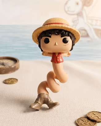 Kinder Surprise One Piece Luffy Figura Molla