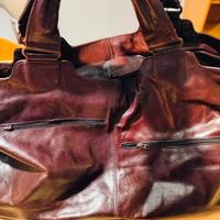 borsone anni 80 in pelle 