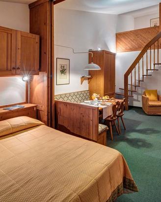 Appartamento soppalcato vista Tofane Cortina