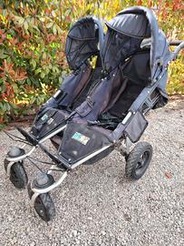 Passeggino doppio gemellare TFk con trio