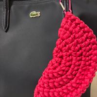 Porta occhiali handmade uncinetto fucsia