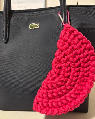 Porta occhiali handmade uncinetto fucsia