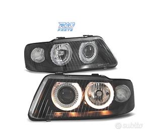 FARI AUDI A3 8L 00-03 ANGEL EYES FONDO NERO