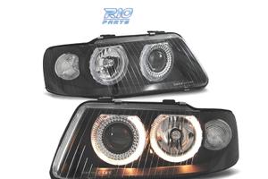 FARI AUDI A3 8L 00-03 ANGEL EYES FONDO NERO