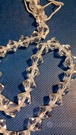 Filo da Pezzi 60 Perle di cristallo 10 mm. bicono