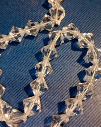 Filo da Pezzi 60 Perle di cristallo 10 mm. bicono