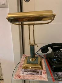 lampada da scrivania da banchiere regolabile  '80