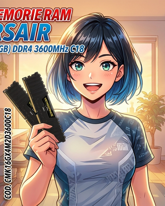 RAM DDR4 16GB 3600MHz CORSAIR VENGEANCE LPX 2X8GB