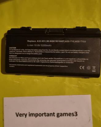 1089-Batteria PC Portatile Packard Bell A32-X51 