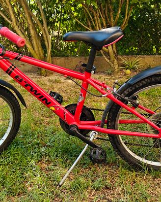 Bici bambino B'Twin 20" nera e rossa