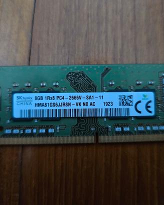 ram 8gb per portatili