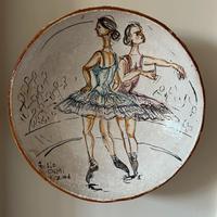 Piatto ceramica firmato