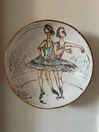 Piatto ceramica firmato